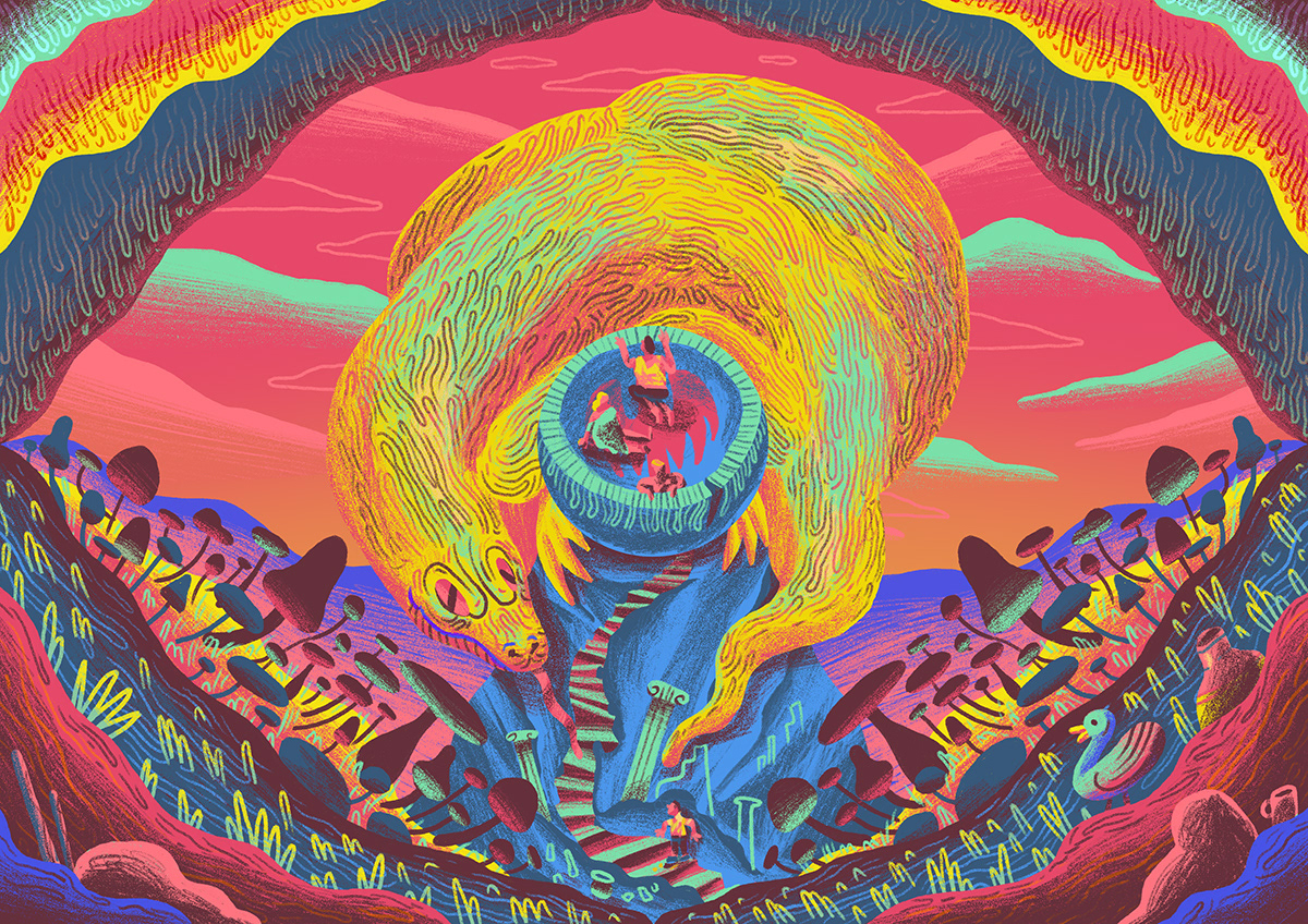 Scott Balmer - Journey to the Centre of the Earth - Jules Verne Art Show